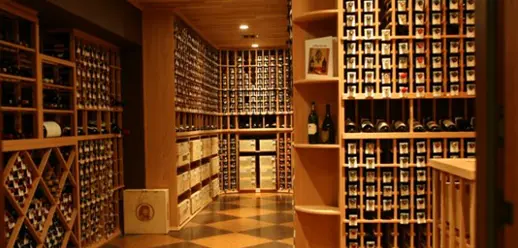 Custom Los Angeles Wooden Wine Cellar Racking